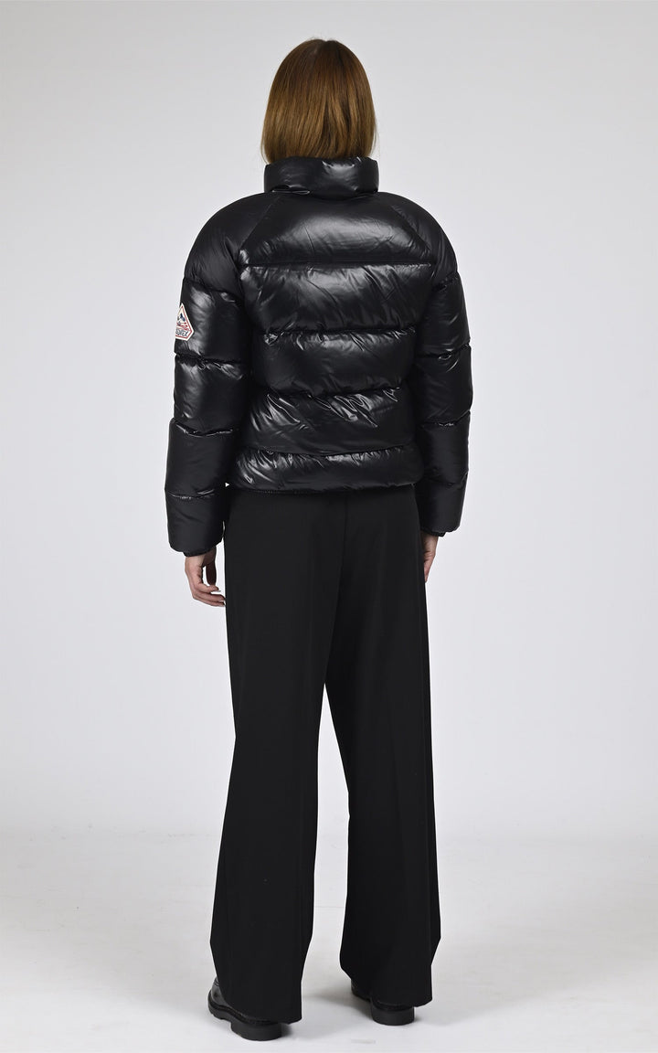Black Vintage Mythic Puffer Jacket - Unisex