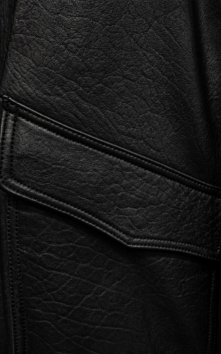 Black Serge Pariente Leather Jacket - Women