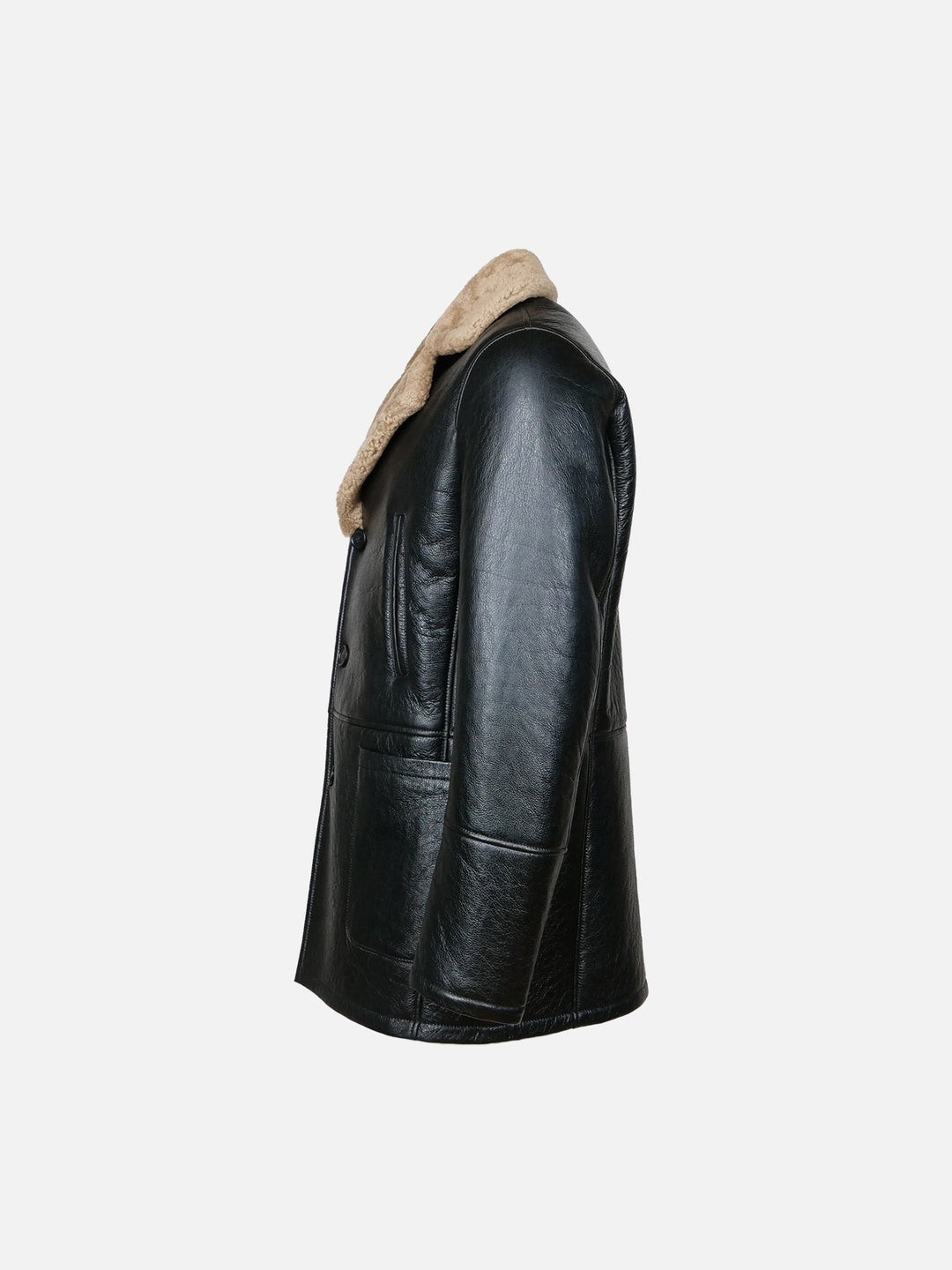 Georges, 82 cm - Rock Lamb shearling jakke - Man - Sort