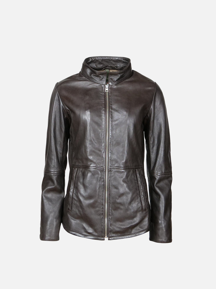 Hollis, 65 cm. - Schapenleer - Dames - Donkerbruin