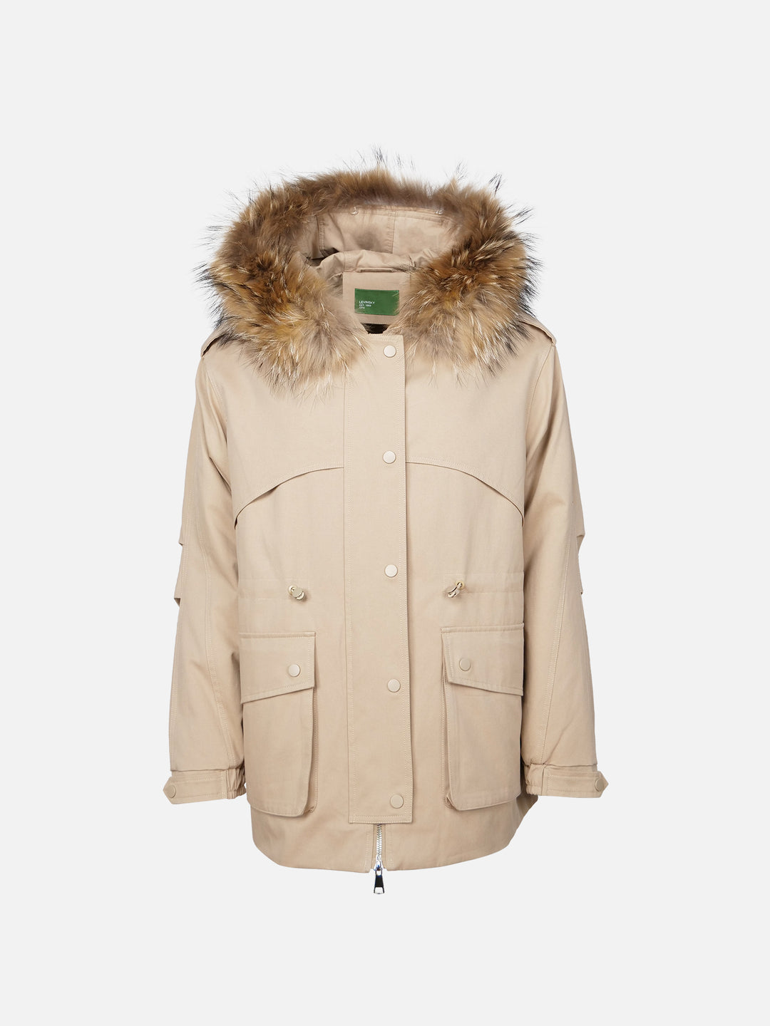 Gigi, 77 cm. - Hette - Tekstiljakke - Dame - Beige