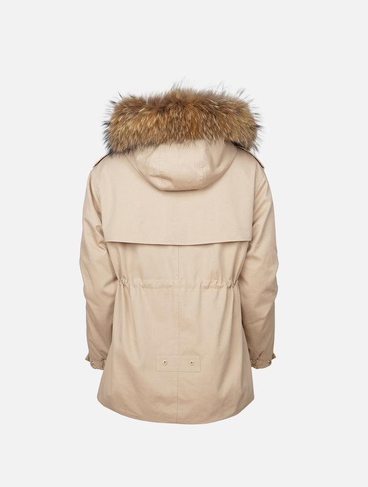 Gigi, 77 cm. - Hette - Tekstiljakke - Dame - Beige
