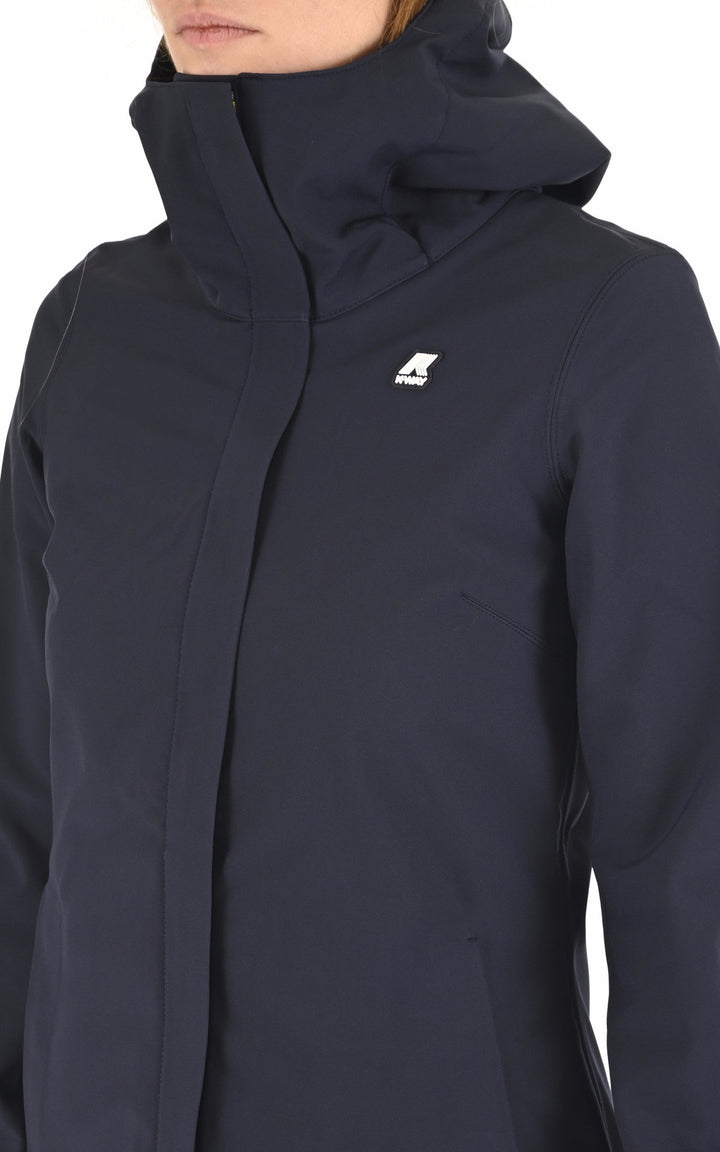 A "STEPHY BONDED K21489W" Bleu Marine K-Way 3/4 Femme details photo