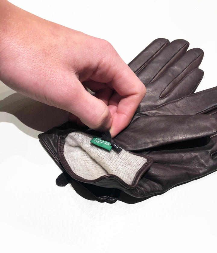 Z-1601 Effen handschoen - Lamsslinkleer - Accessoires - Bruin