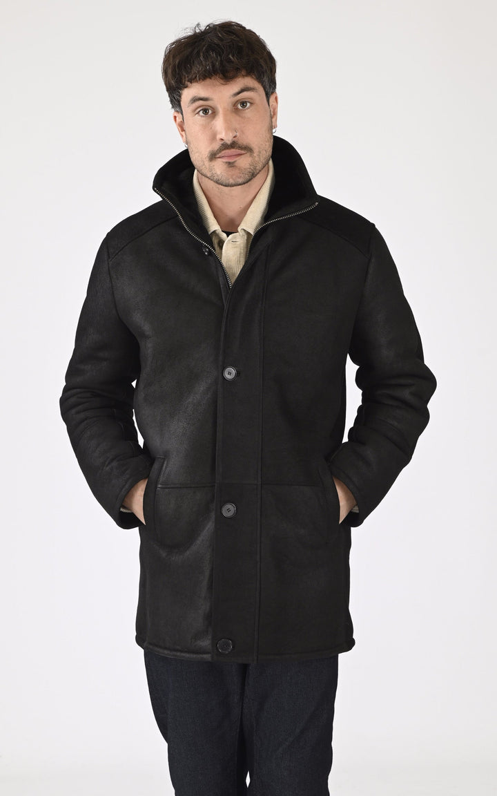 A "GUILLAUME" Noir La Canadienne 3/4 Homme closed photo