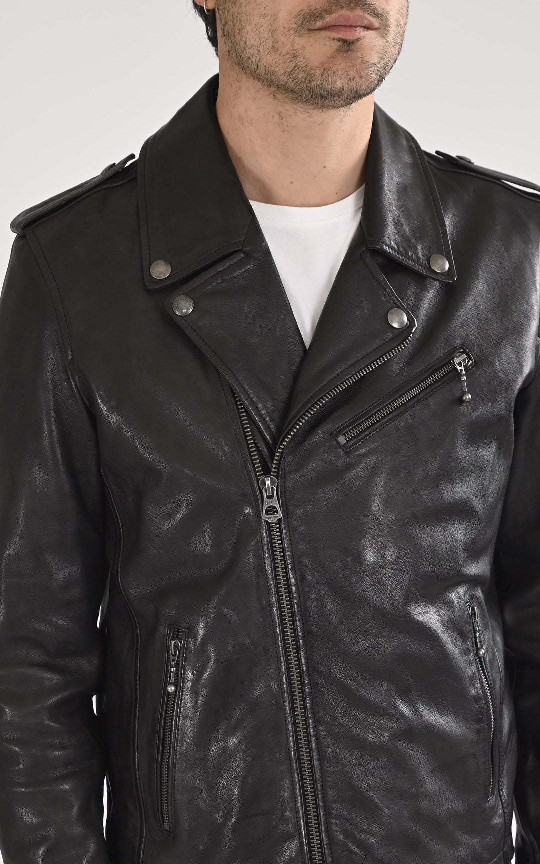 A "GOLBERG 101485" Noir Daytona 73 Perfecto Homme details photo