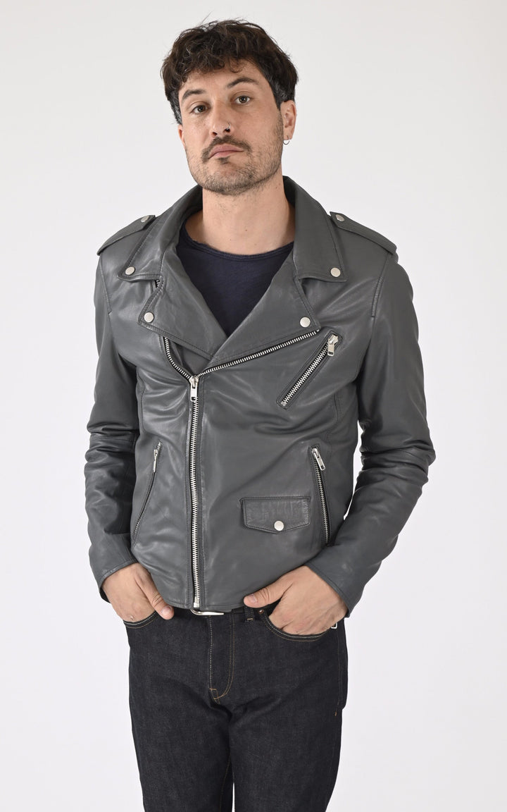 A "ROCKY" Gris Serge Pariente Perfecto Homme closed photo