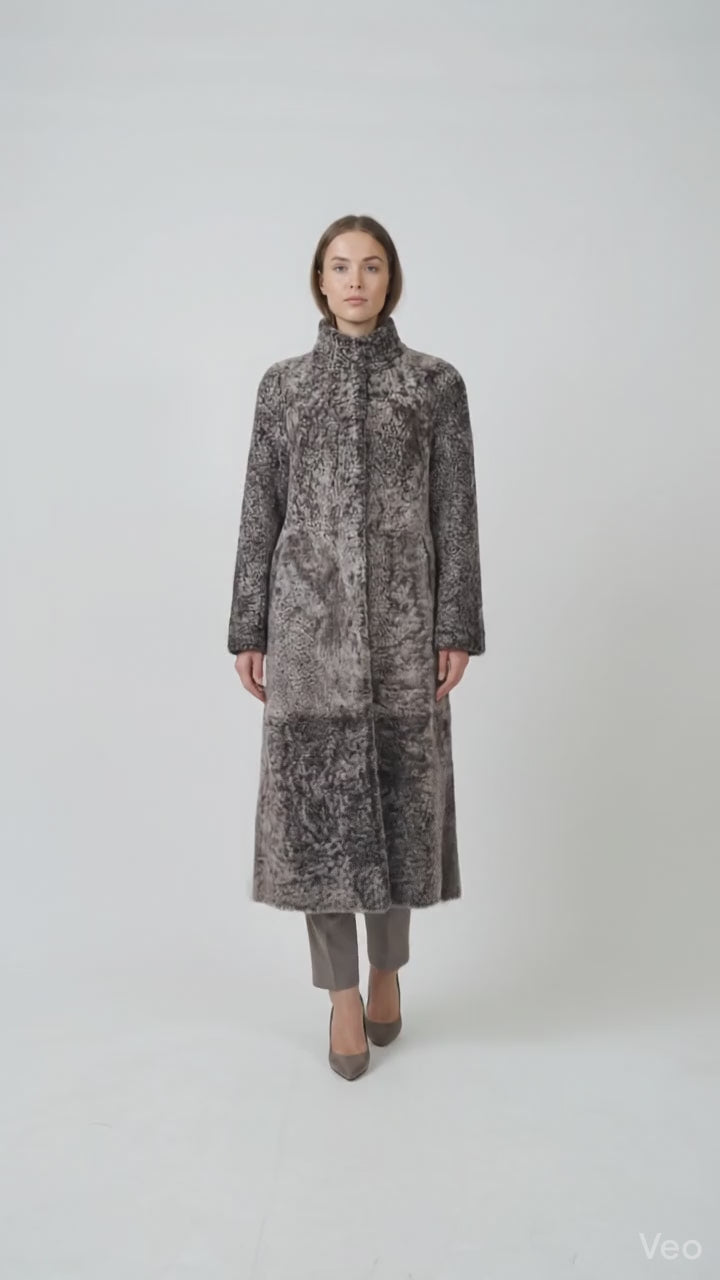 Inocente, 125 cm. - Collar - La Coon Lamb - Mujer - Marrón oscuro
