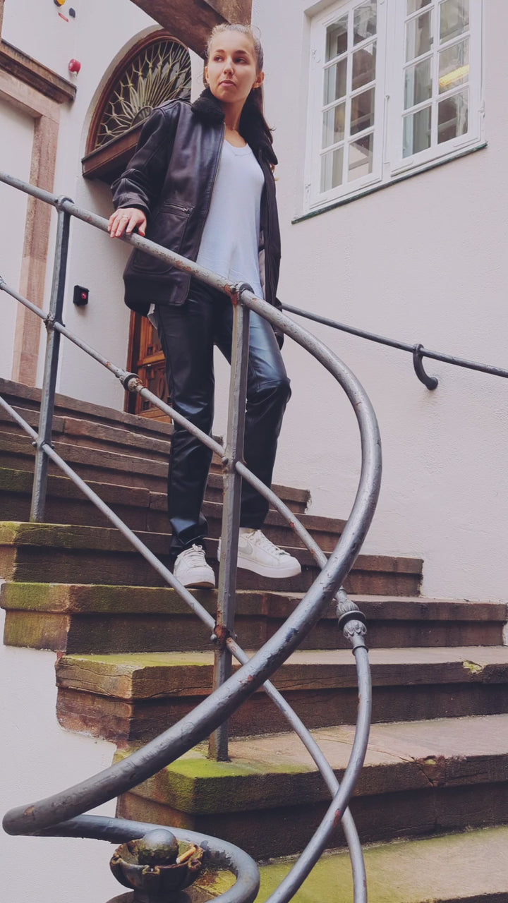 Steve - Lammesnus Læder - Mand - Brun