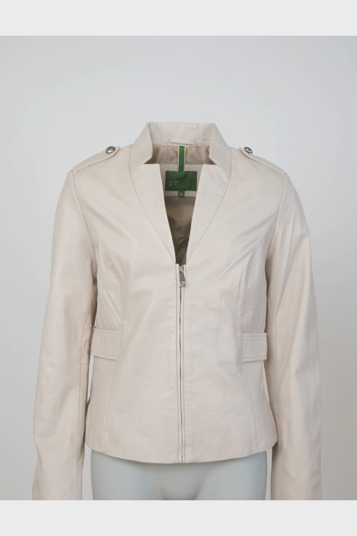 Hillary, 55cm. - Lams Dior-leer - Dames - Zand