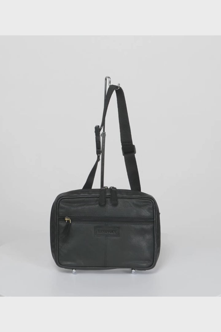 MI-011 Hoftetaske - Gedelæder - Tilbehør - Sort