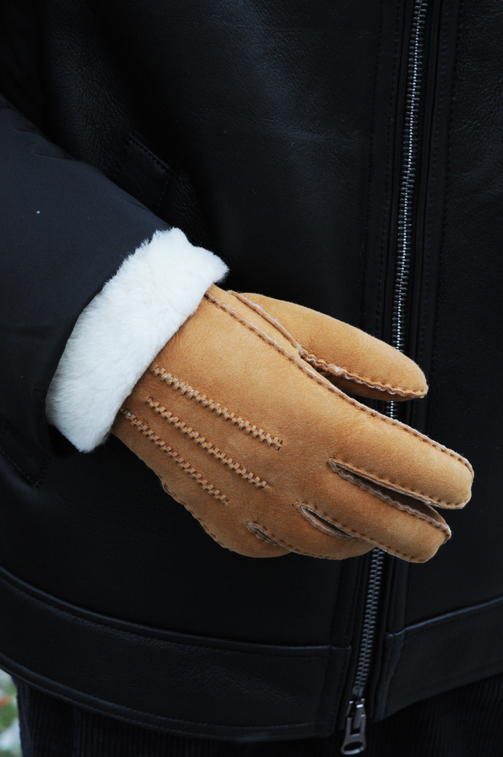 ZXM-011 Guanto - Agnello - Accessori - Cognac scuro