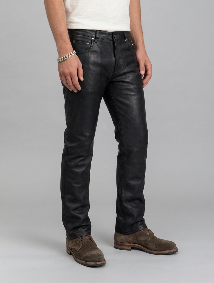Jack Buks - Buffalo Skipper Læder - Man - Sort