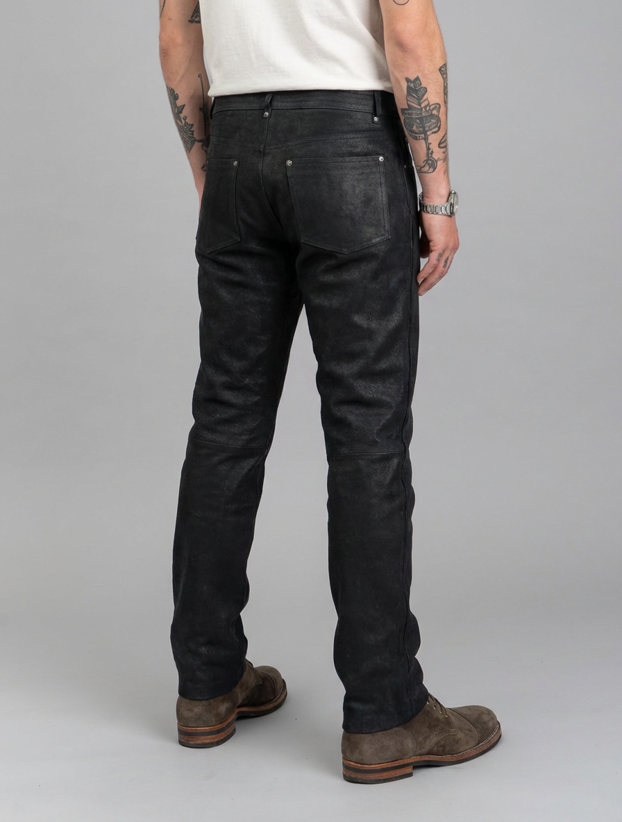Jack Buks - Buffalo Skipper Læder - Man - Sort