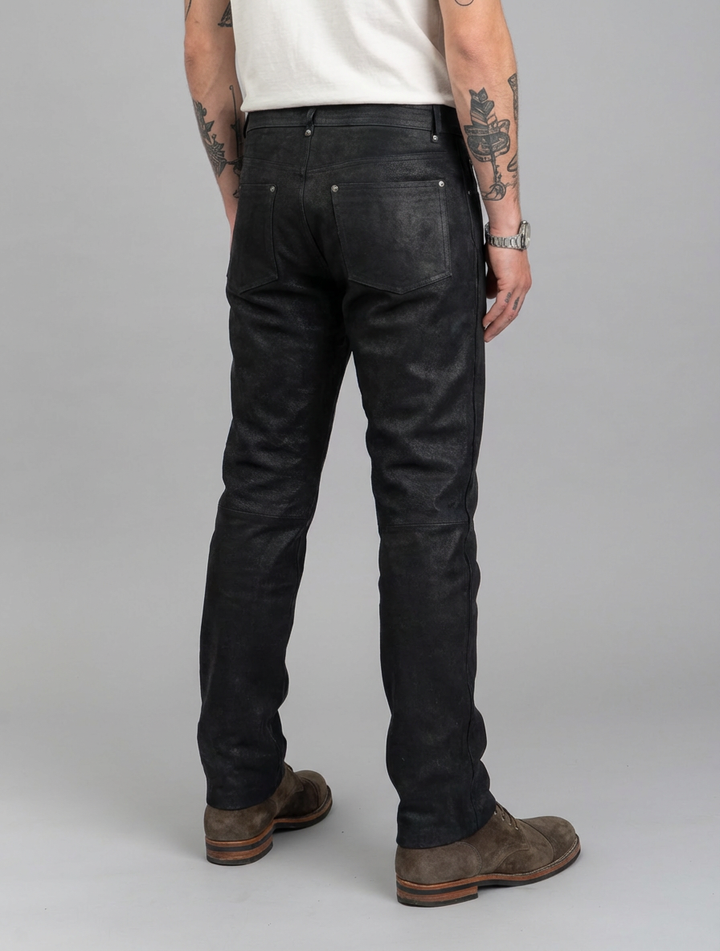 Jack Buks - Buffalo Skipper Læder - Man - Sort