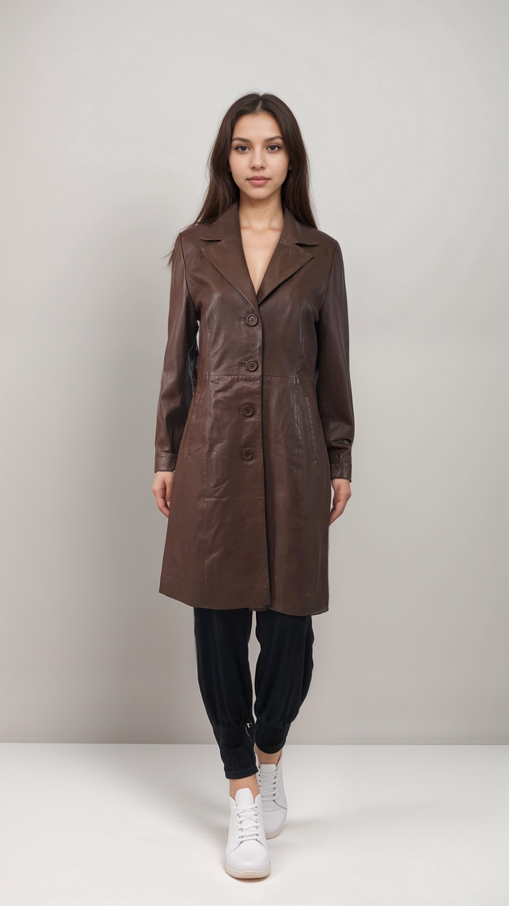 Erika 92 cm – Lamm – Damen – Kanabraun