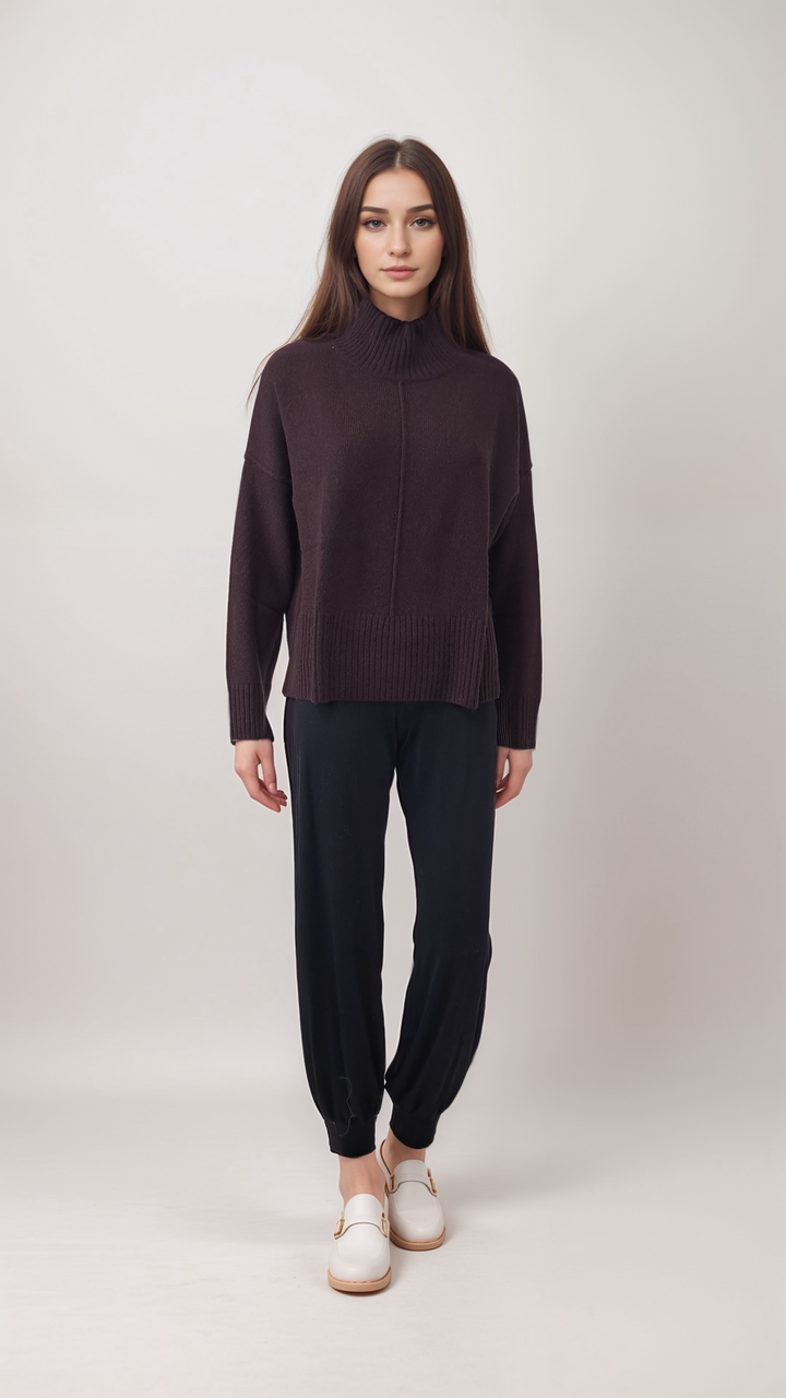 SY-23080 Genser - 100 % PureCashmere - Tilbehør - Brun
