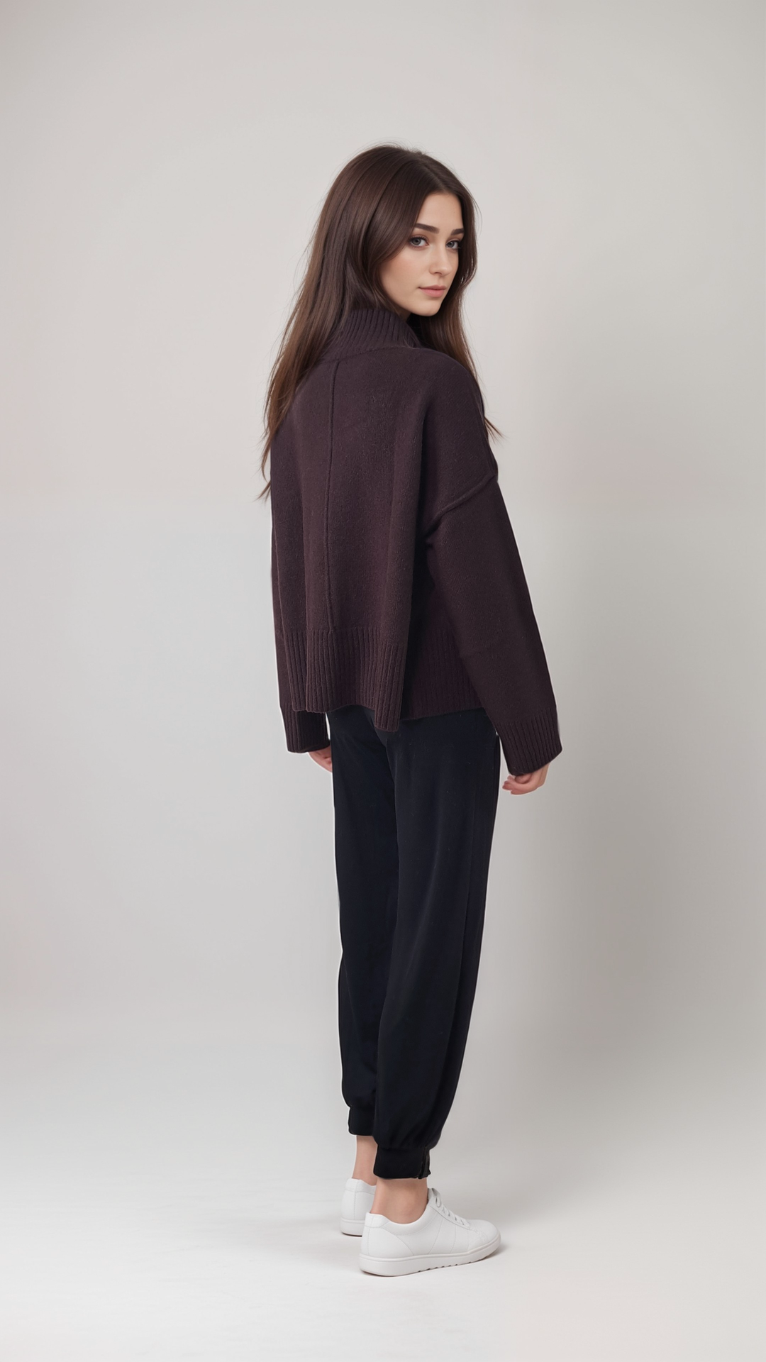 SY-23080 Genser - 100 % PureCashmere - Tilbehør - Brun