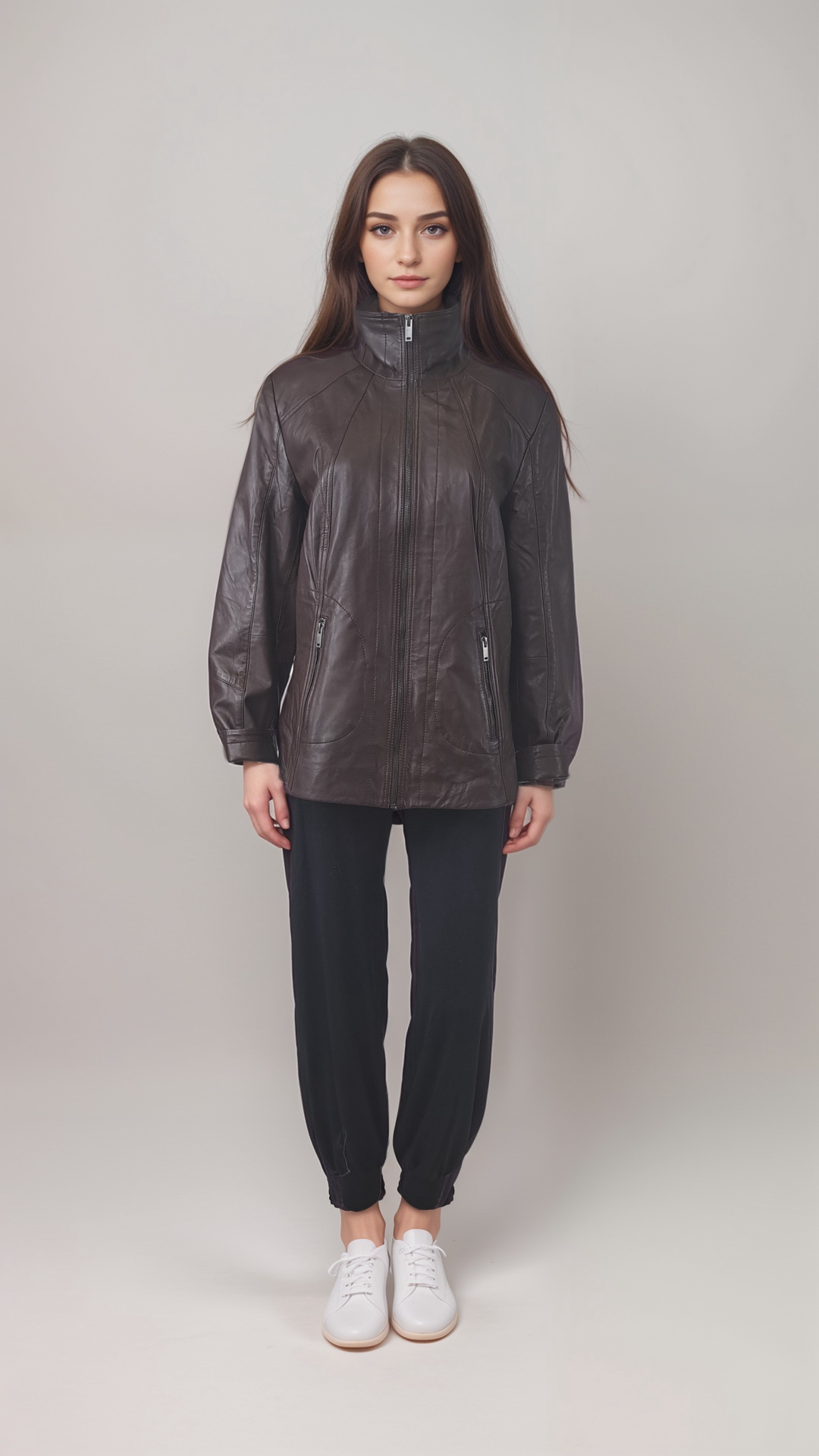 Ny Iden - Comfort, 65 cm. - Lamb Luxur Leather - Women - Parker Cognac
