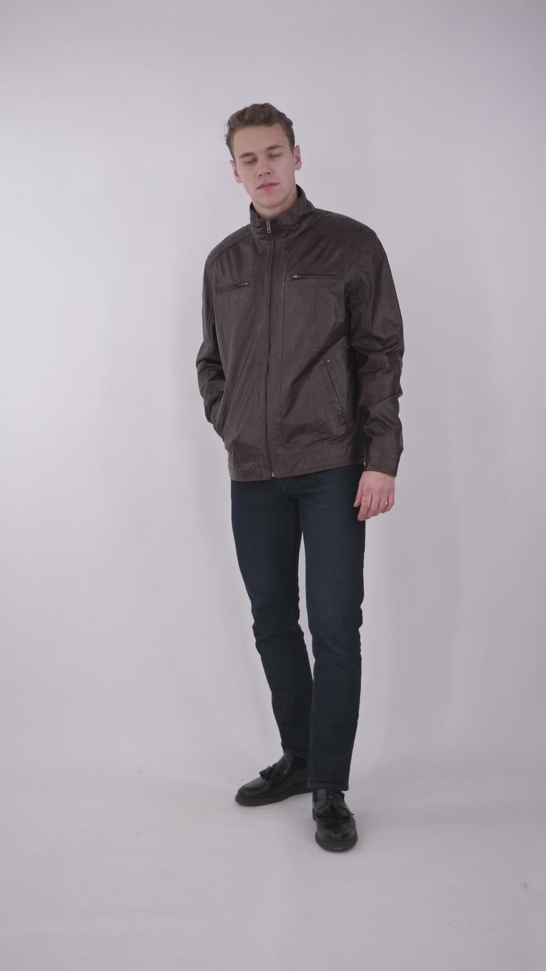 51540 - Pelle di Agnello Malli - Uomo - Marrone Rame