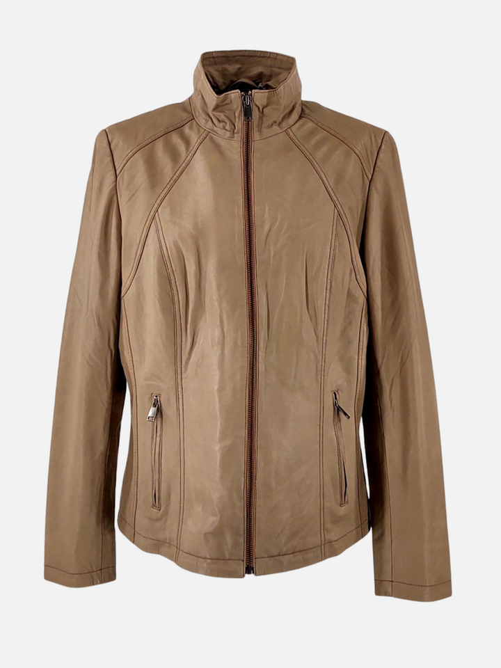 P 14-02 - Comfort - Lam Malli Leer - Dames - Beige