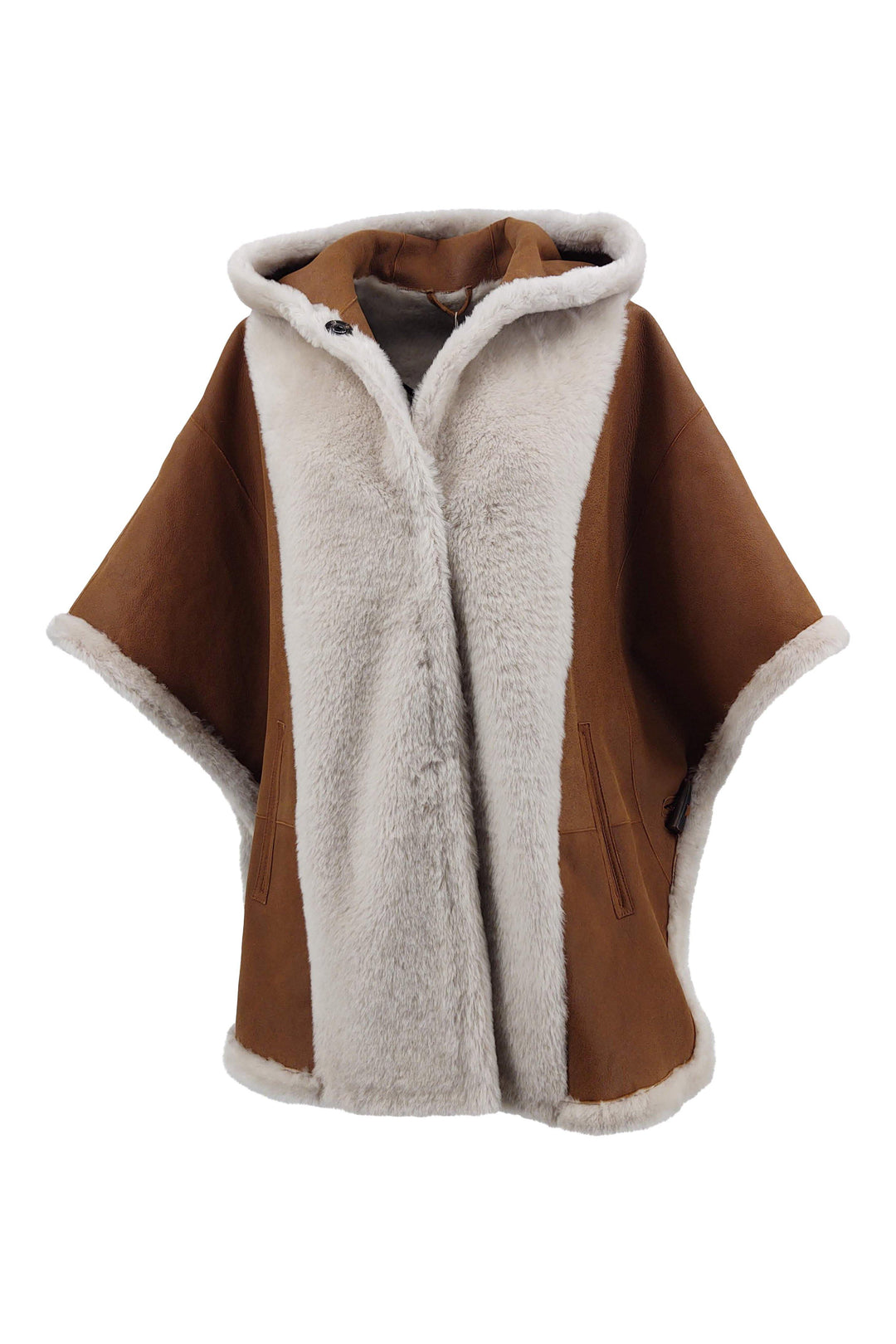 Ava, 75 cm. - Nappa Lamb Crack - Damer - Cognac / Lamme Pels - Levinsky - Kvinde | STAMPE PELS