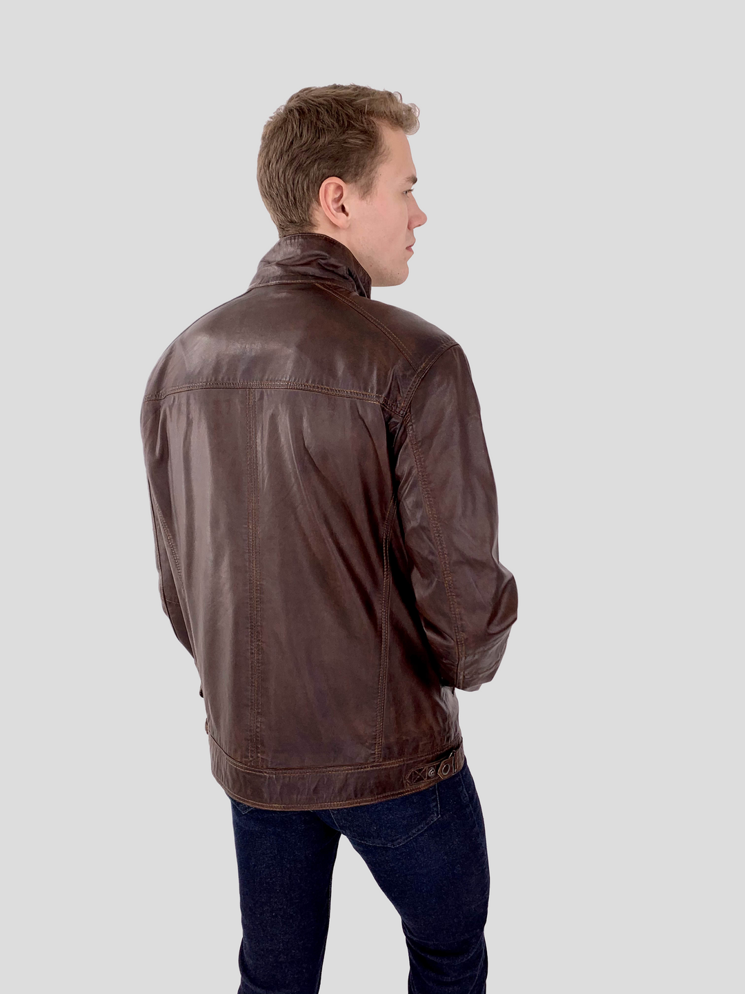 51540 - Pelle di Agnello Malli - Uomo - Marrone Rame
