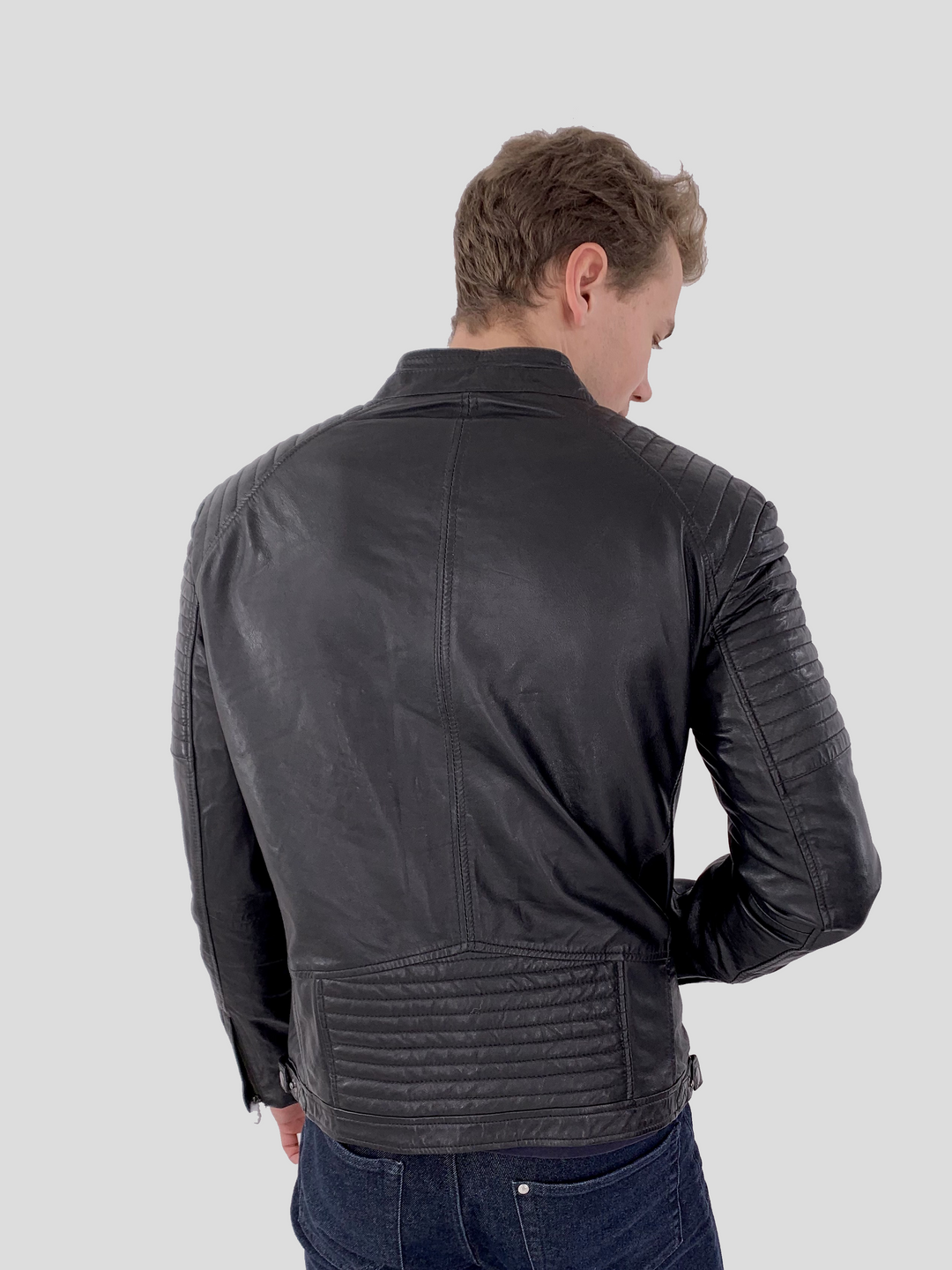 Scooter - Lamme Polsk Nappa Læder -Mand - Sort