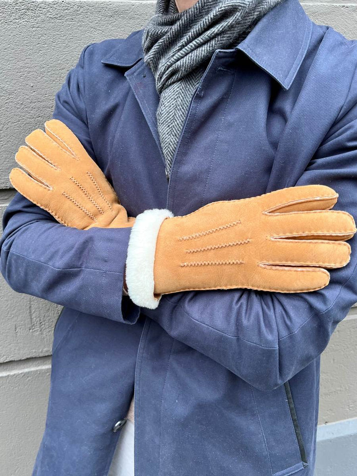 ZXM-010 Shearling Handsker - Kamel