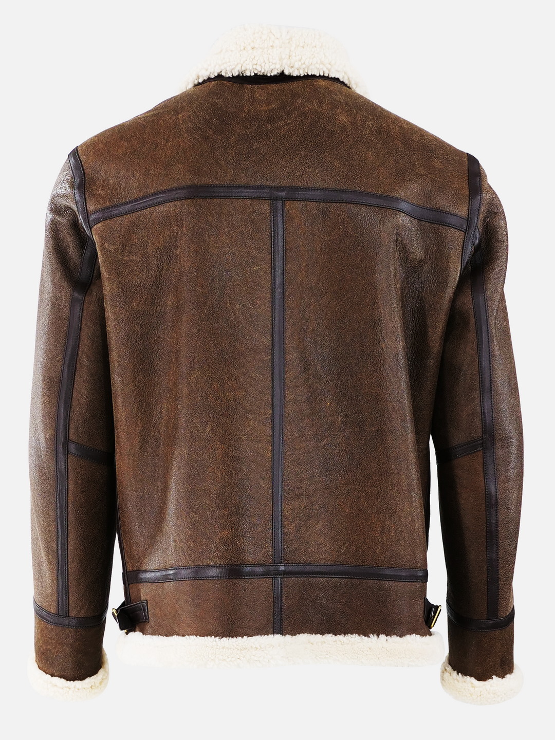 Edward Mens Bomber - Nappa Lamb Crack Washed - Mand - Brun