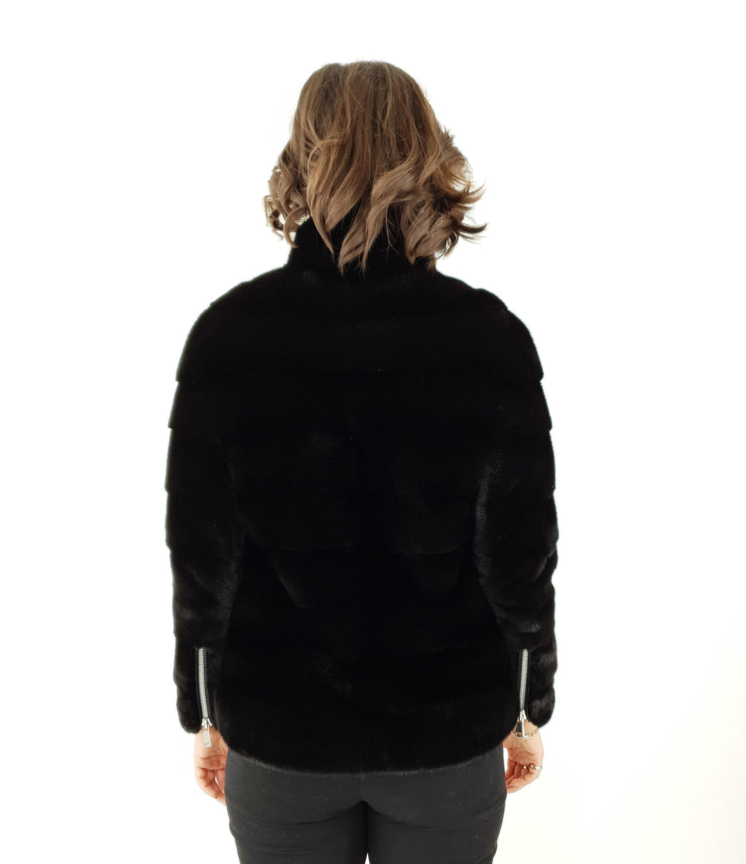 Agnes, 61 cm. - Mink - Damer - Sort - Mink - Damer - Agnes, 61 cm. - Mink - Damer - Sort - Stampe Pels