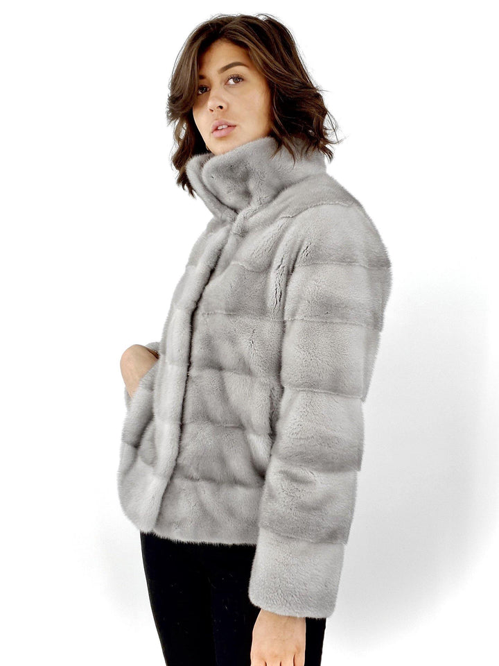 Olise, 60 cm. - Mink - Dames - Saffier - Mink - Dames - Olise, 60 cm. - Nerts - Dames - Saffier - Stampe Pels