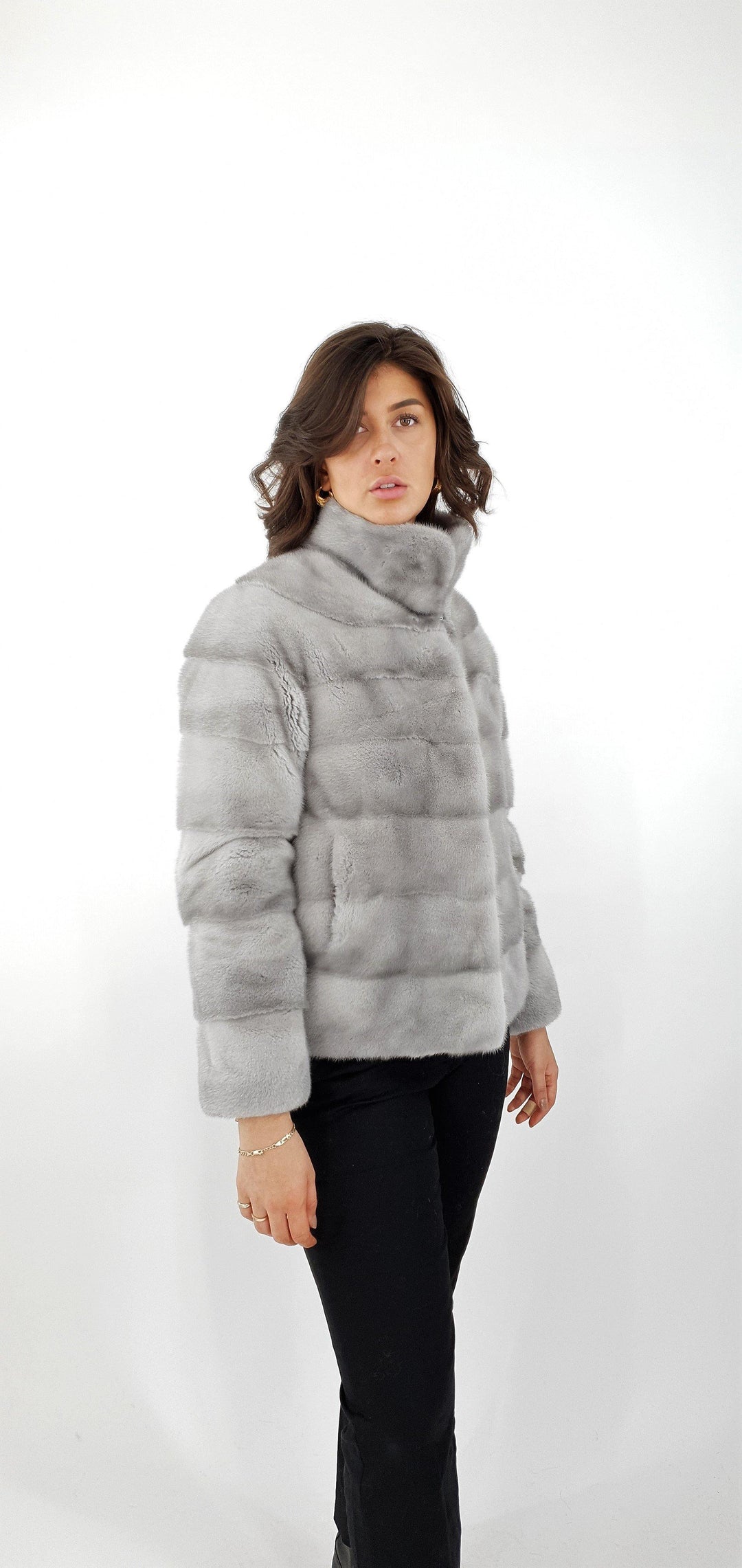 Olise, 60 cm. - Mink - Dames - Saffier - Mink - Dames - Olise, 60 cm. - Nerts - Dames - Saffier - Stampe Pels