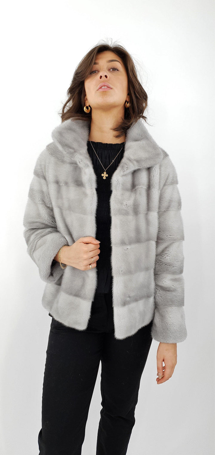 Olise, 60 cm. - Mink - Dames - Saffier - Mink - Dames - Olise, 60 cm. - Nerts - Dames - Saffier - Stampe Pels
