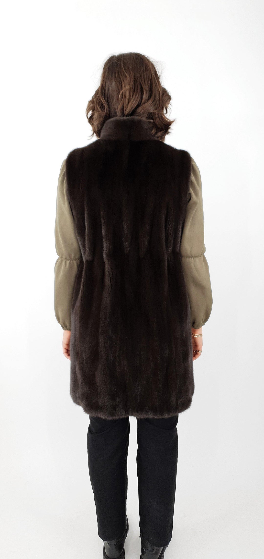 Denise West, 92 cm.  - Mink - Damer - Chokolade - Mink - Damer - Denise West, 92 cm.  - Mink - Kvinder - Chokolade - Stampe Pels