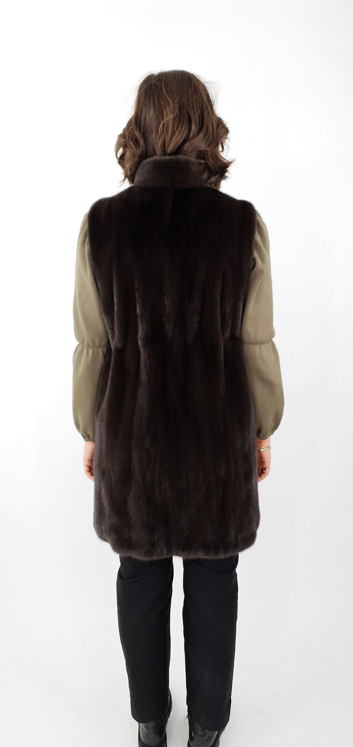 Denise West, 92 cm.  - Mink - Damer - Chokolade - Mink - Damer - Denise West, 92 cm.  - Mink - Kvinder - Chokolade - Stampe Pels