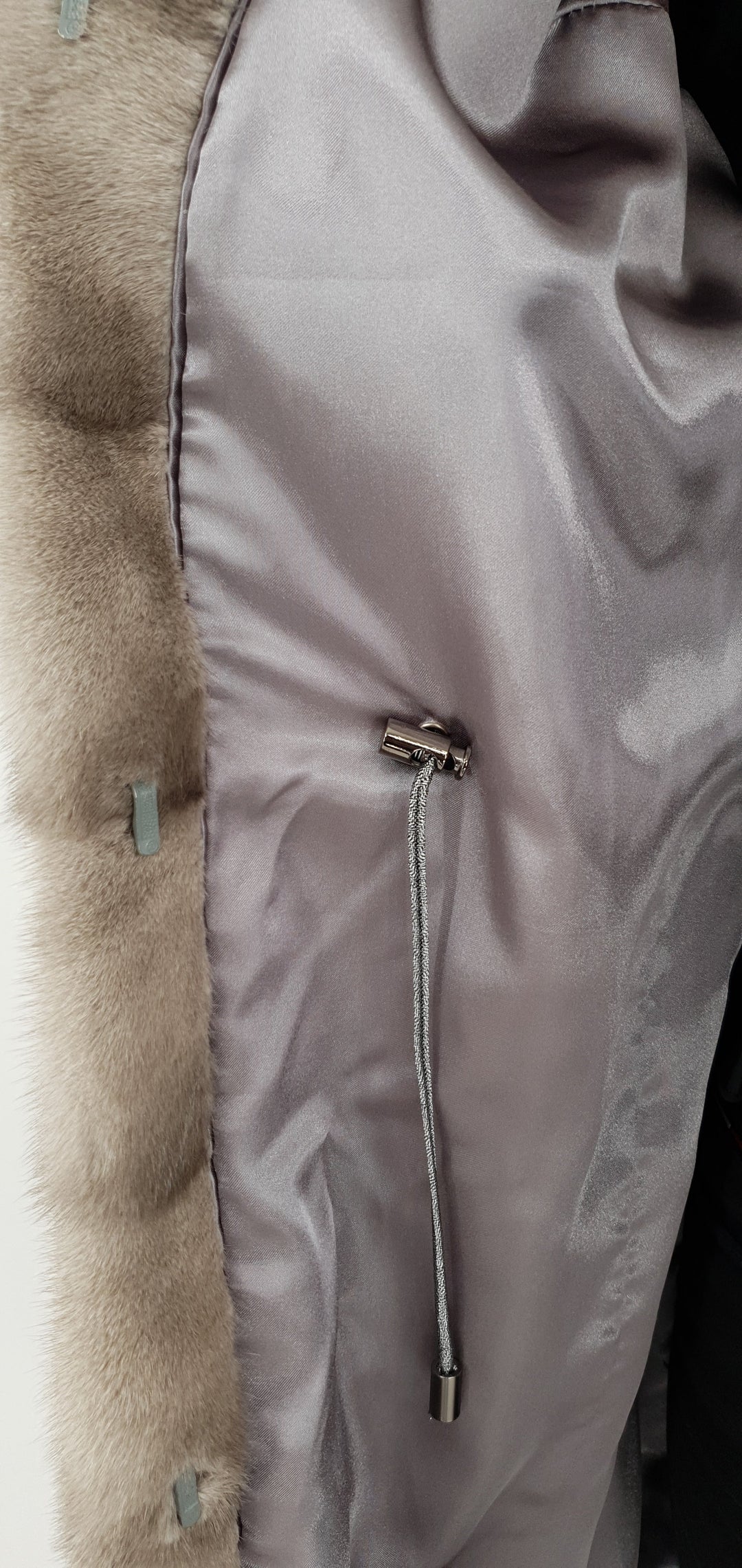 Rosario, 85 cm. - Krage - Mink - Dam - Silverblå