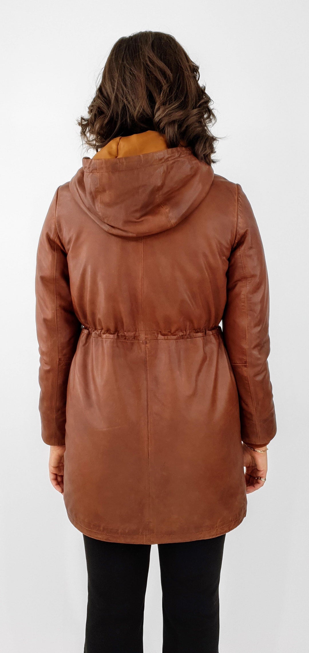Sienna - Lam Malli Leer - Dames - Donker Cognac - Lam Malli Leer - Dames - Sienna - Lam Malli Leer - Dames - Donker Cognac - Stampe Pels