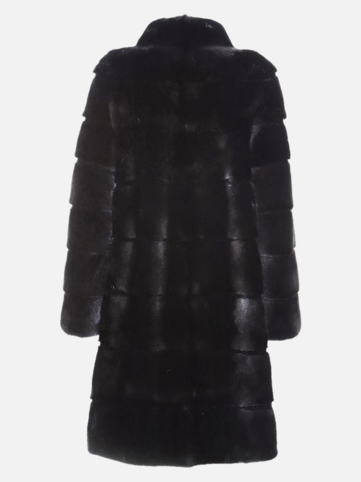 Sabine, 95 cm. - Krage - Minkfarget - Dame - Svart / Mink Pels - Levinsky – Kvinde