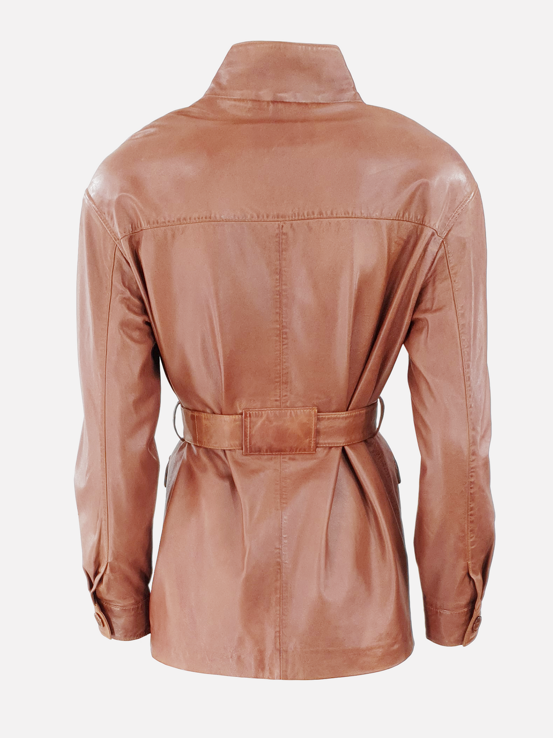 Eira - Lam Malli Leer - Dames - Donker Cognac