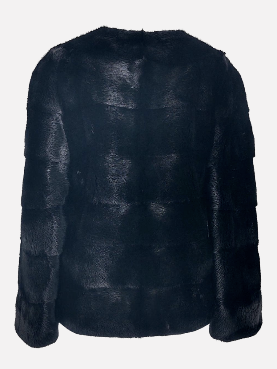 Asta, 60 cm. - Mink - Kvinder - Sort