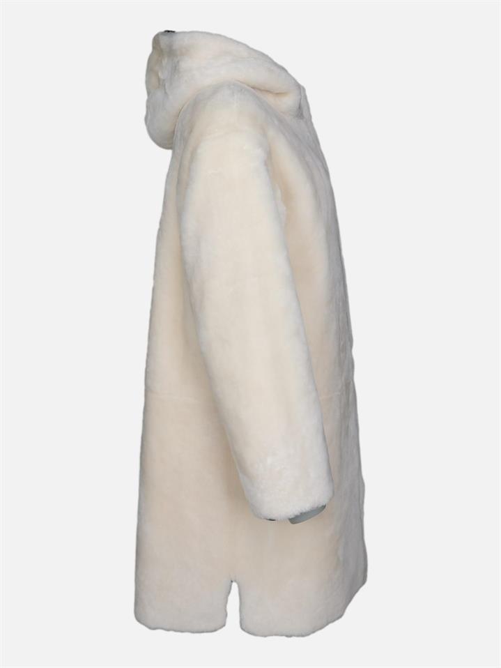 Gernsey, 90 cm. - Hette - Lamme rett hår - Dame - Hvit