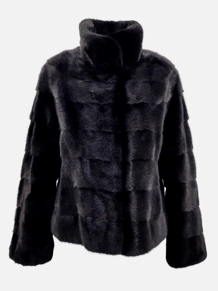 Olise, 60 cm. - Visón - Mujer - Negro