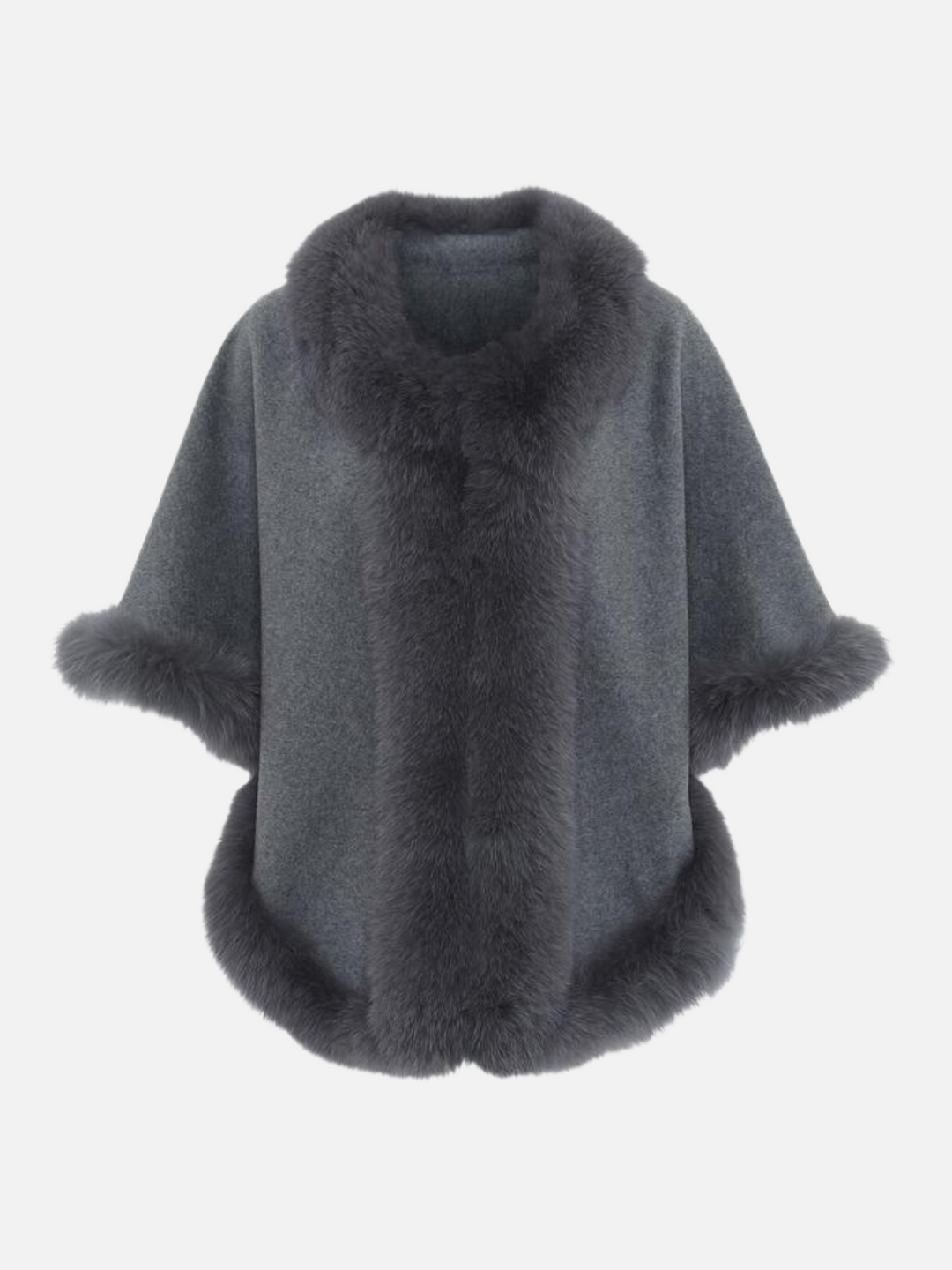 Chadron Cape, 65 cm. - Tyndere Double Face Wool - Grå