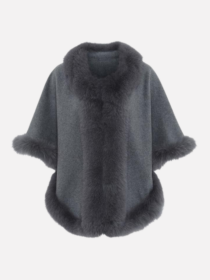Chadron Cape, 65 cm. - Tyndere Double Face Wool - Grå
