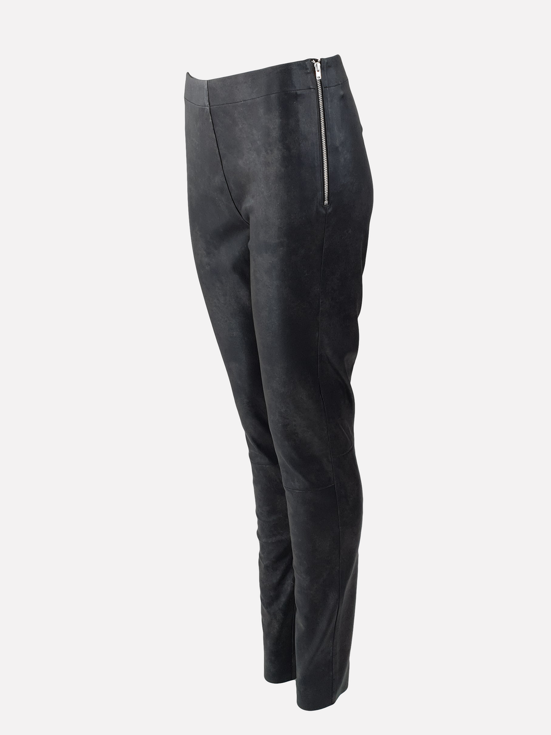 Luna Broek - Lamsstretch Leer - Dames - Zwart