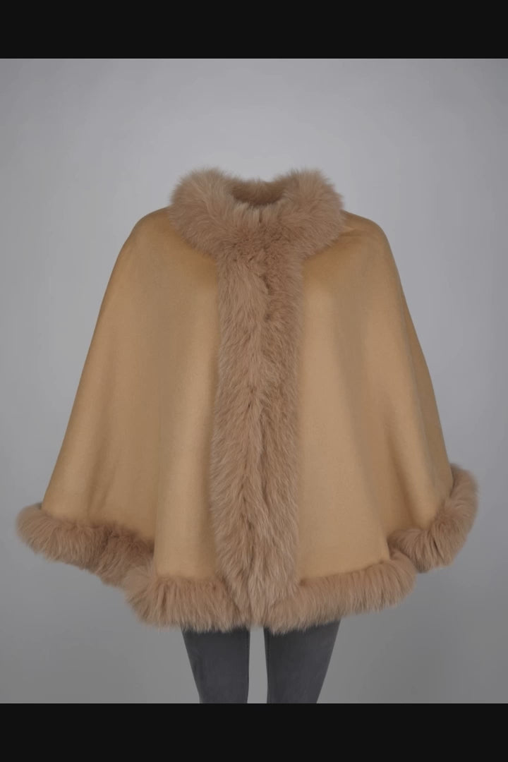 Chadron Cape, 65 cm. - Tyndere Double Face Wool - Nøgen