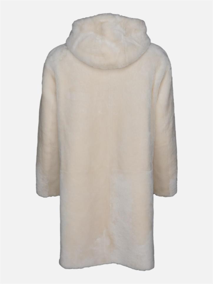 Gernsey, 90 cm. - Hette - Lamme rett hår - Dame - Hvit