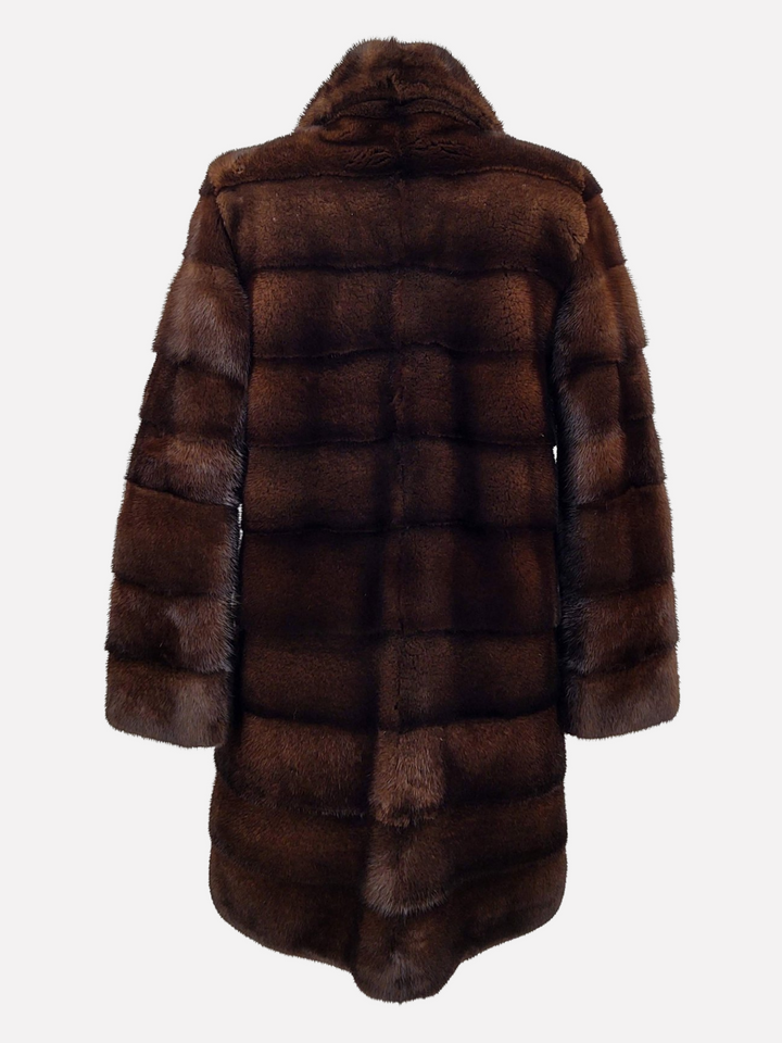 Vesta, 85 cm. - Visón - Chaqueta - Mujer - Caoba