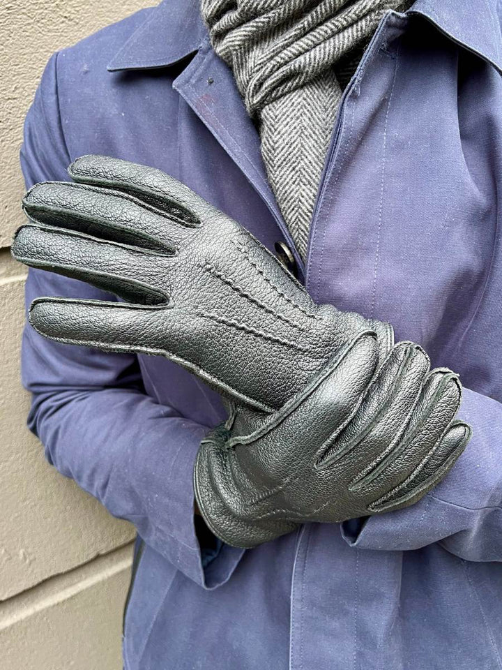 127-F Handschoen - Geitenleer - Accessoires - Zwart